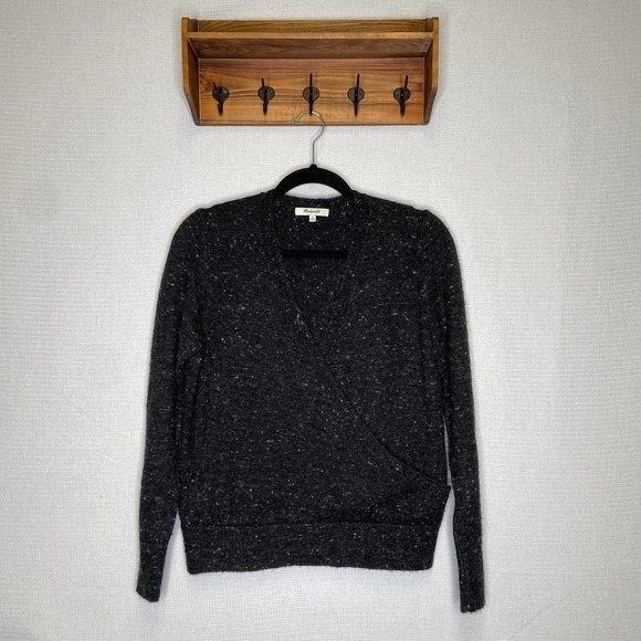 Madewell | Donegal Wrap-Front Pullover Sweater Medium‎ - Picture 3 of 8